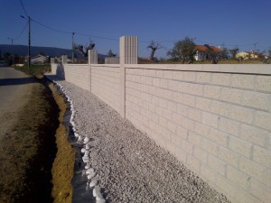 Muros Murante | Cobremurante: Pilar de Muro, Branco Sujo